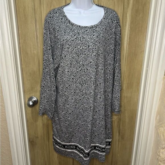 Michael Kors Plus Size Logo T-Shirt Dress 2X - Picture 1 of 6